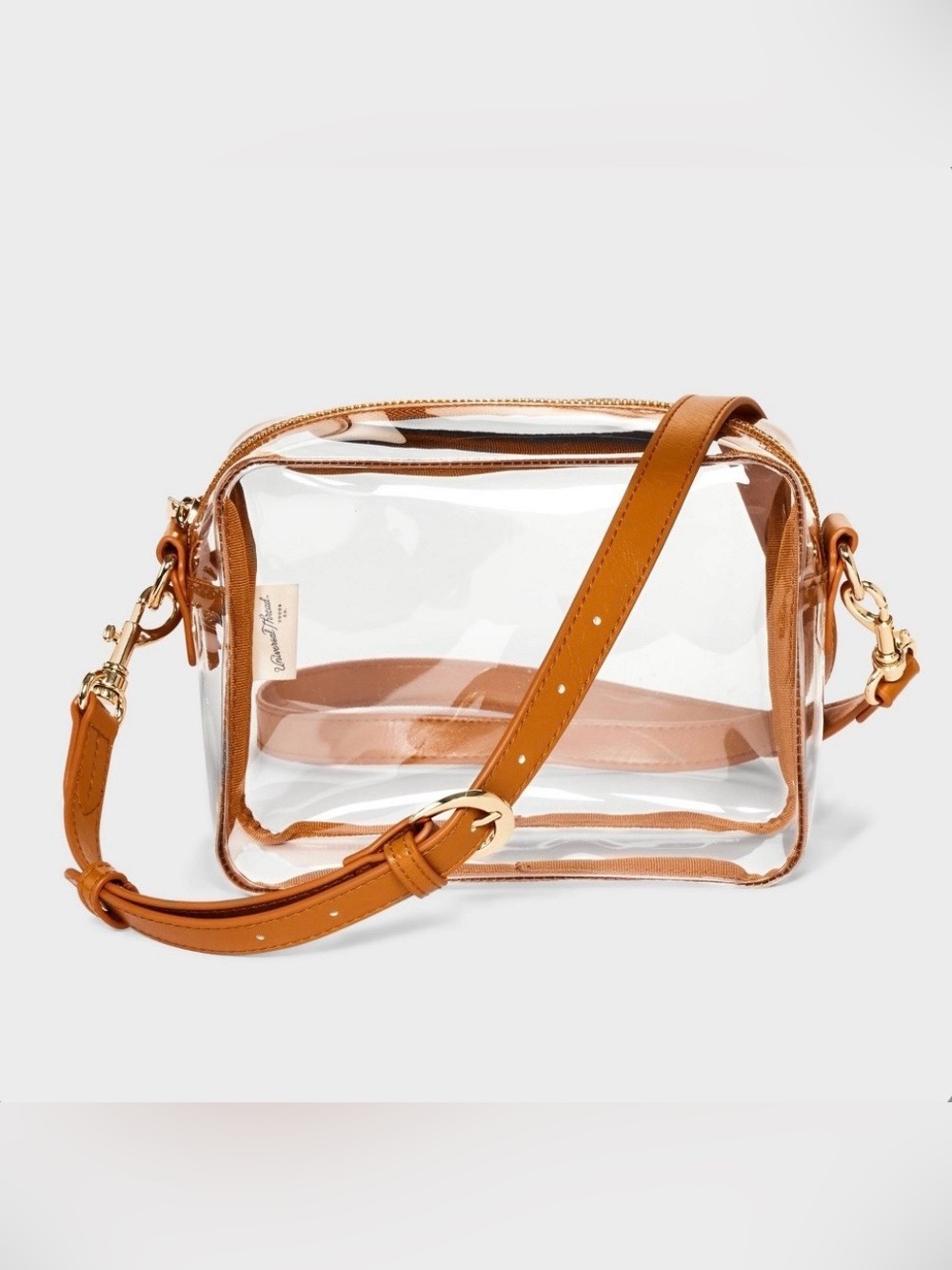 Camera Crossbody Bag - Universal Thread™ Brown / Clear